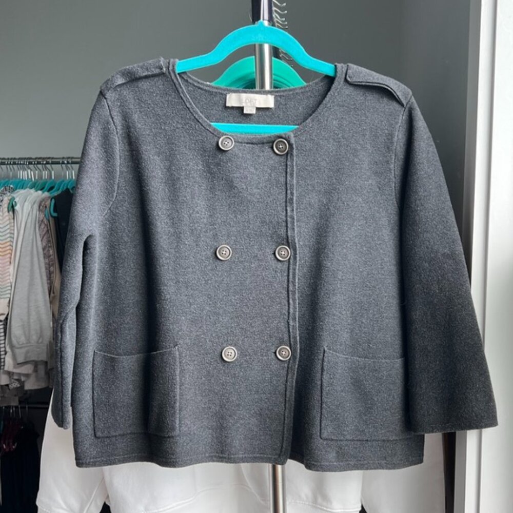 Loft Cropped Sweater Jacket